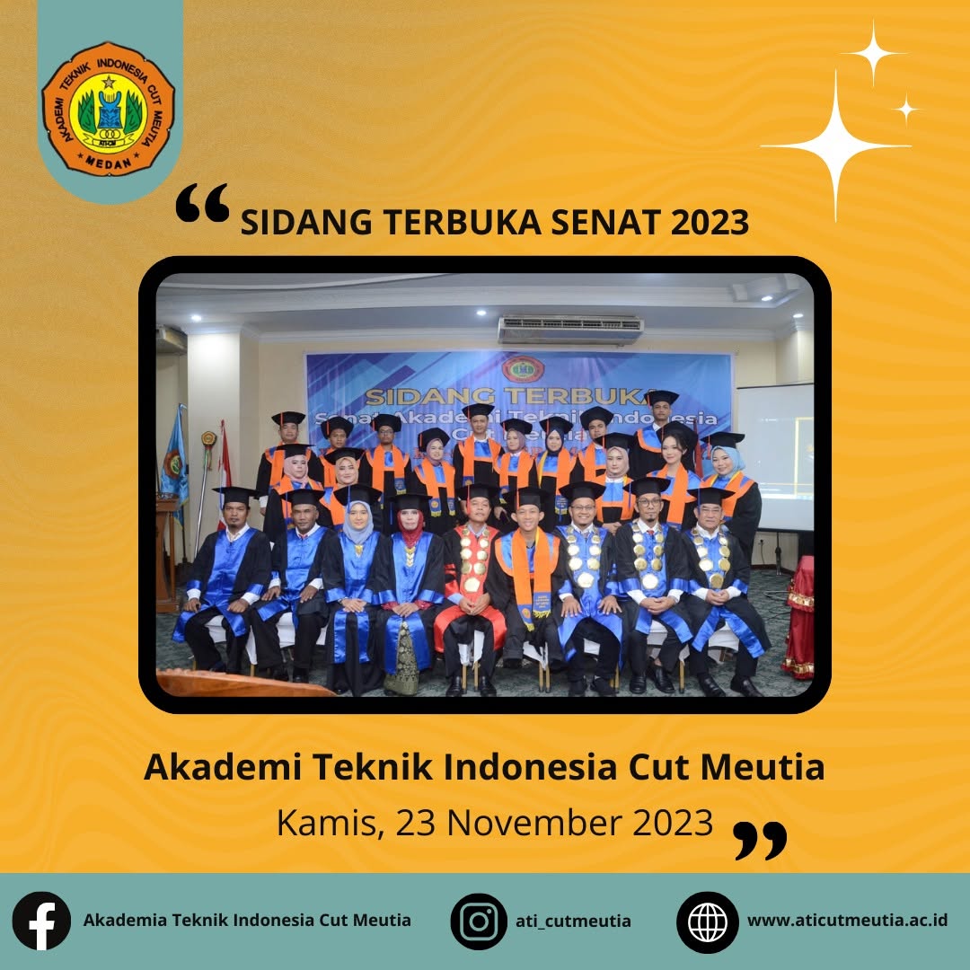 Upacara Wisuda Akademi Teknik Indonesia Cut Meutia Tahun 2023
